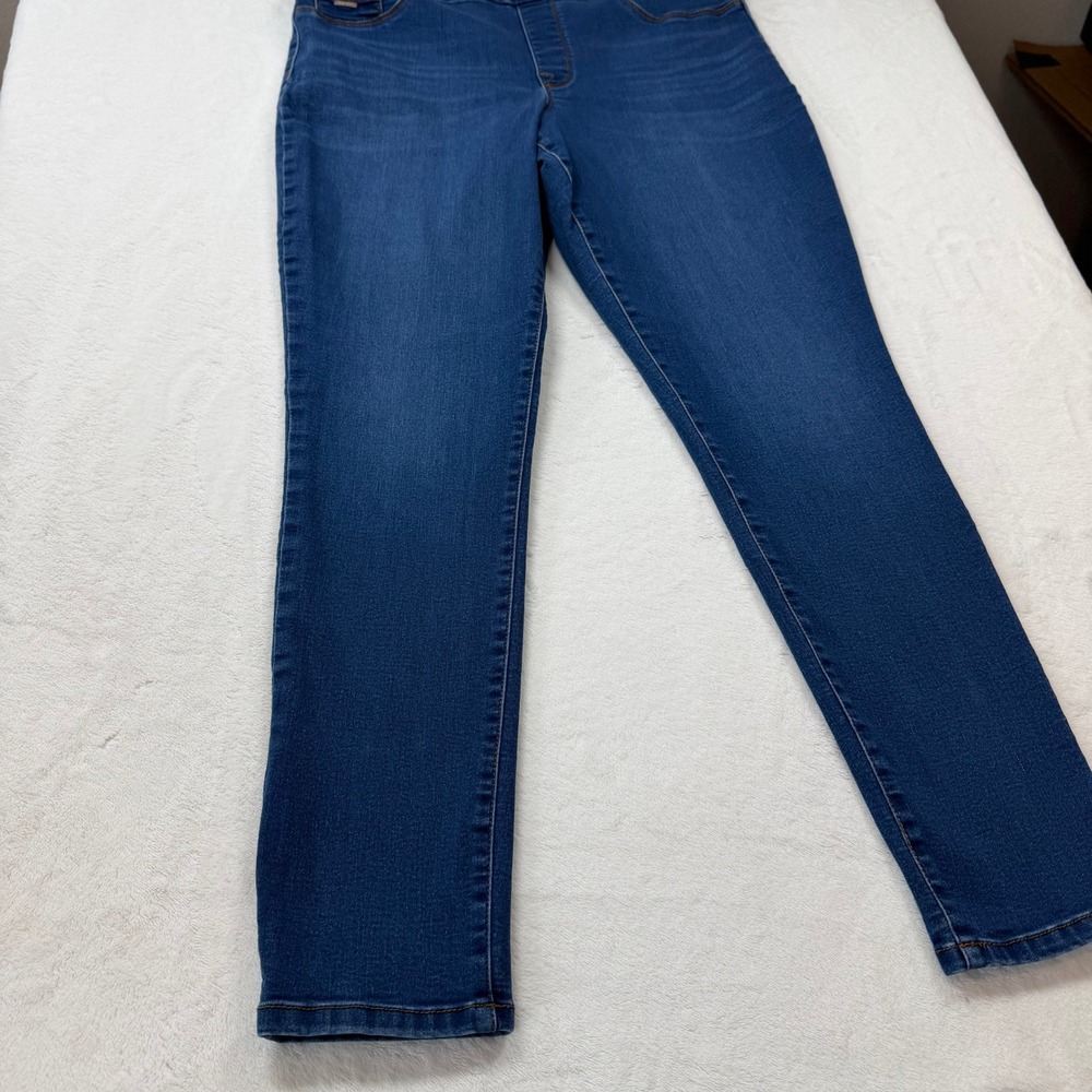 Nine‎ West Heidi Pull On Skinny Jeans Womens 14 Blue Good Stretch SDNWB1107-STL - Picture 2 of 14